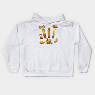 Pasta And Macaroni Kids Hoodie